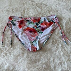 Rodial Floral Bikini Bottom - Red and Green
